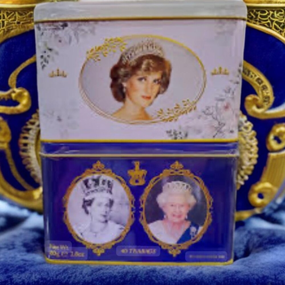 Limited Edition English Breakfast Tea Tin – Queen Elizabeth & Princess Diana